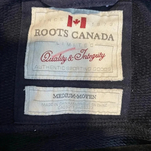 Roots Blue Jacket With Hood Size  Medium - Picture 7 of 7